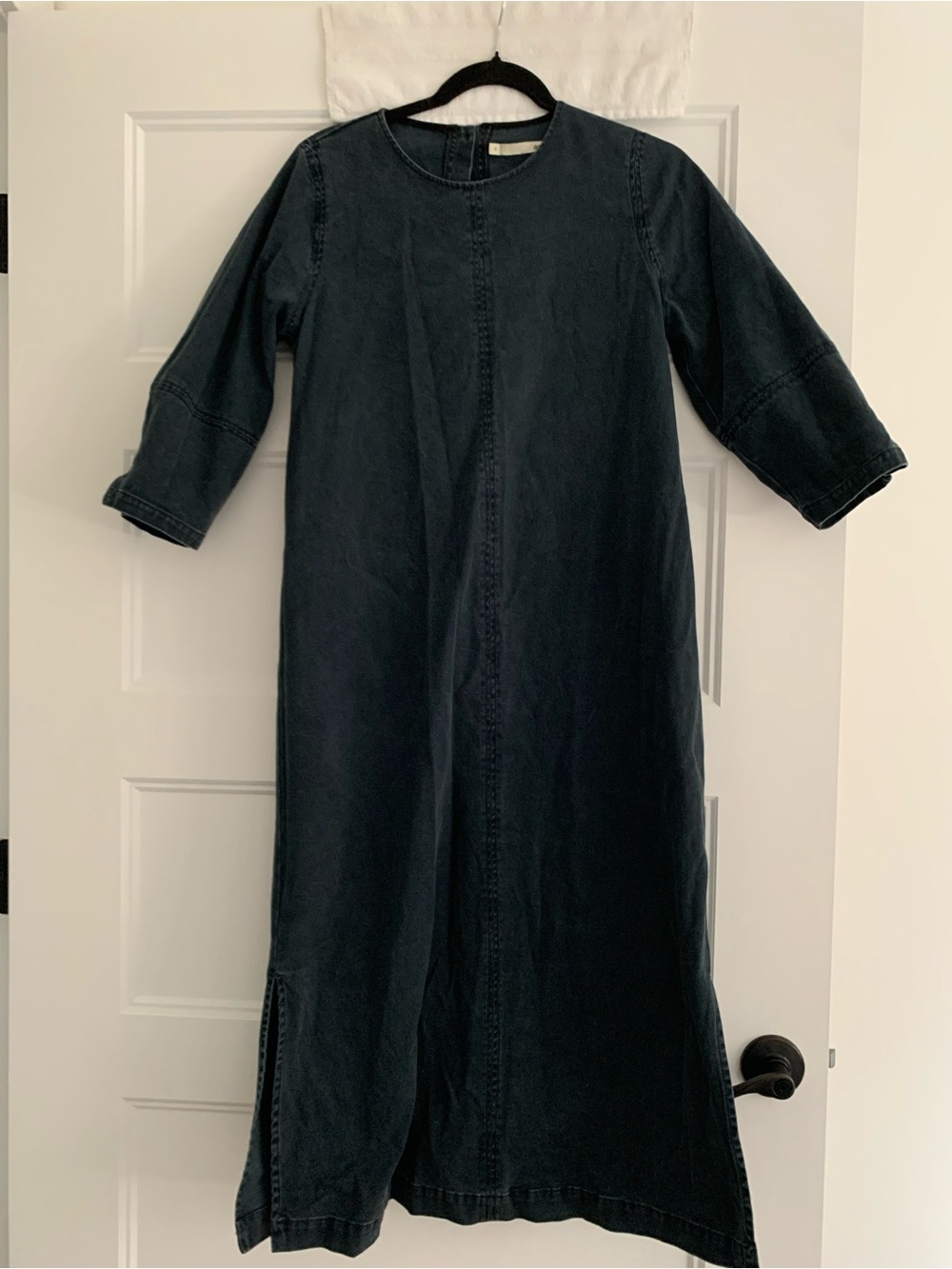 Acote Blue Denim Dress Size Small Cotton Blend